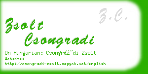 zsolt csongradi business card